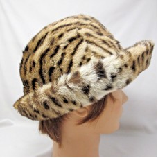 Genuine 100% REAL FUR Mujer HAT Mid Century Brimmed bucket styled Made in Canada  eb-33221997